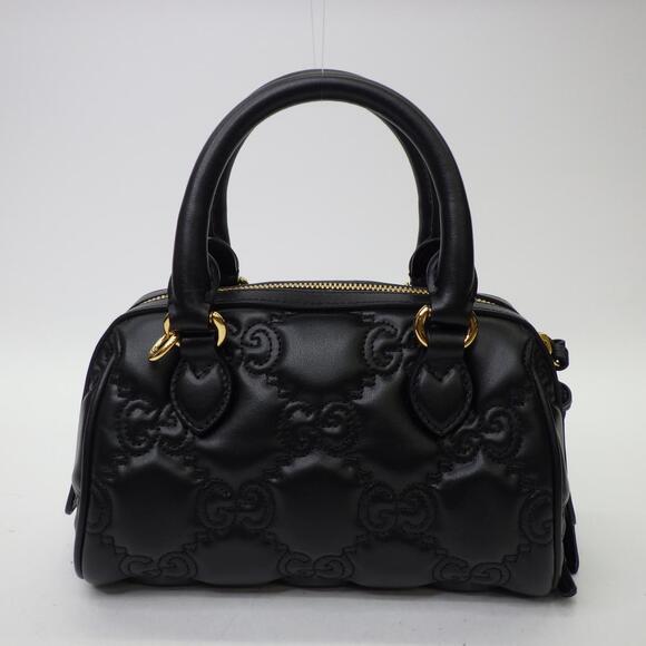Gucci GG Matelasse Leather Bag Shoulder Handbag Black - Picture 2 of 6